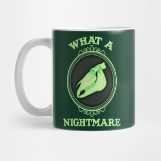 What A Nightmare - Vintage Ghostly Horse Skull Cameo Mug